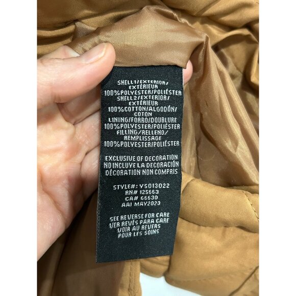 Yellowstone Mens Quilted Brown Jacket With Front Pockets Snap Closures Sz Medium - Picture 8 of 11